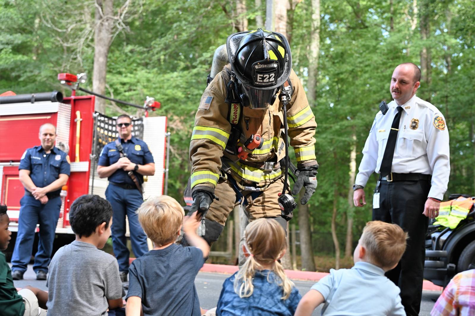 RFRF community outreach with local children.