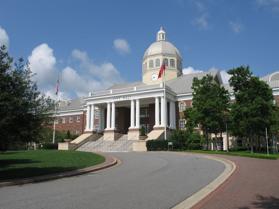 Roswell City Hall — historic civic landmark in Roswell, Georgia.