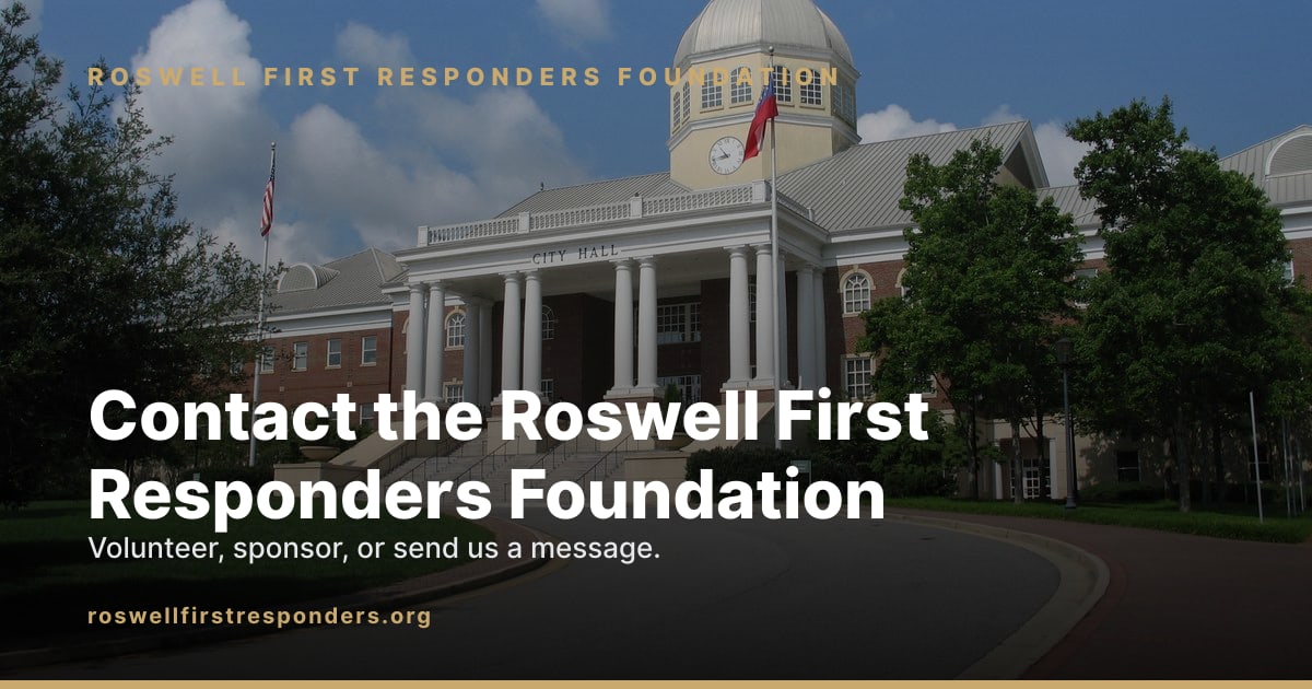 Contact | Roswell First Responders Foundation